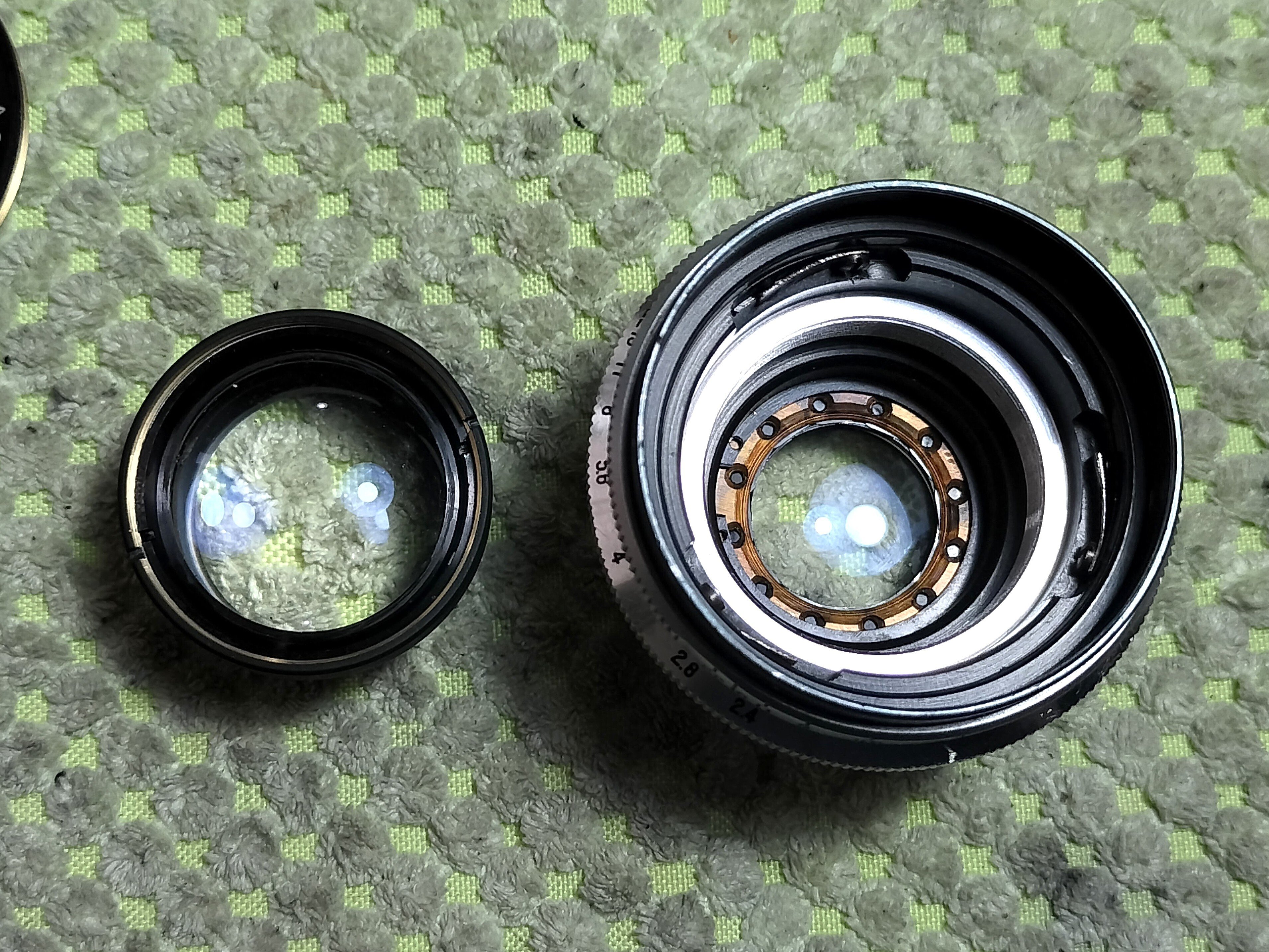 Pentax Takumar 58mm F/2.4 M37の分解｜フィルムカメラ修理のアクアカメラ