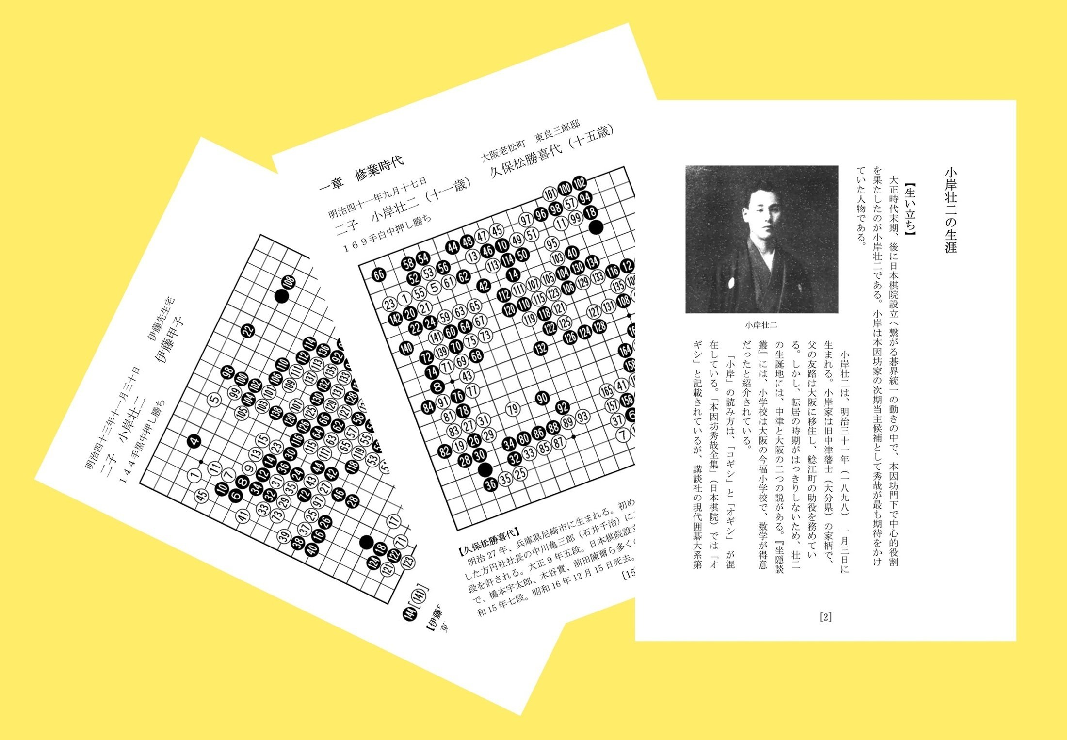 小岸壮二の生涯と棋譜集（PDF版）｜烏天狗クーロン