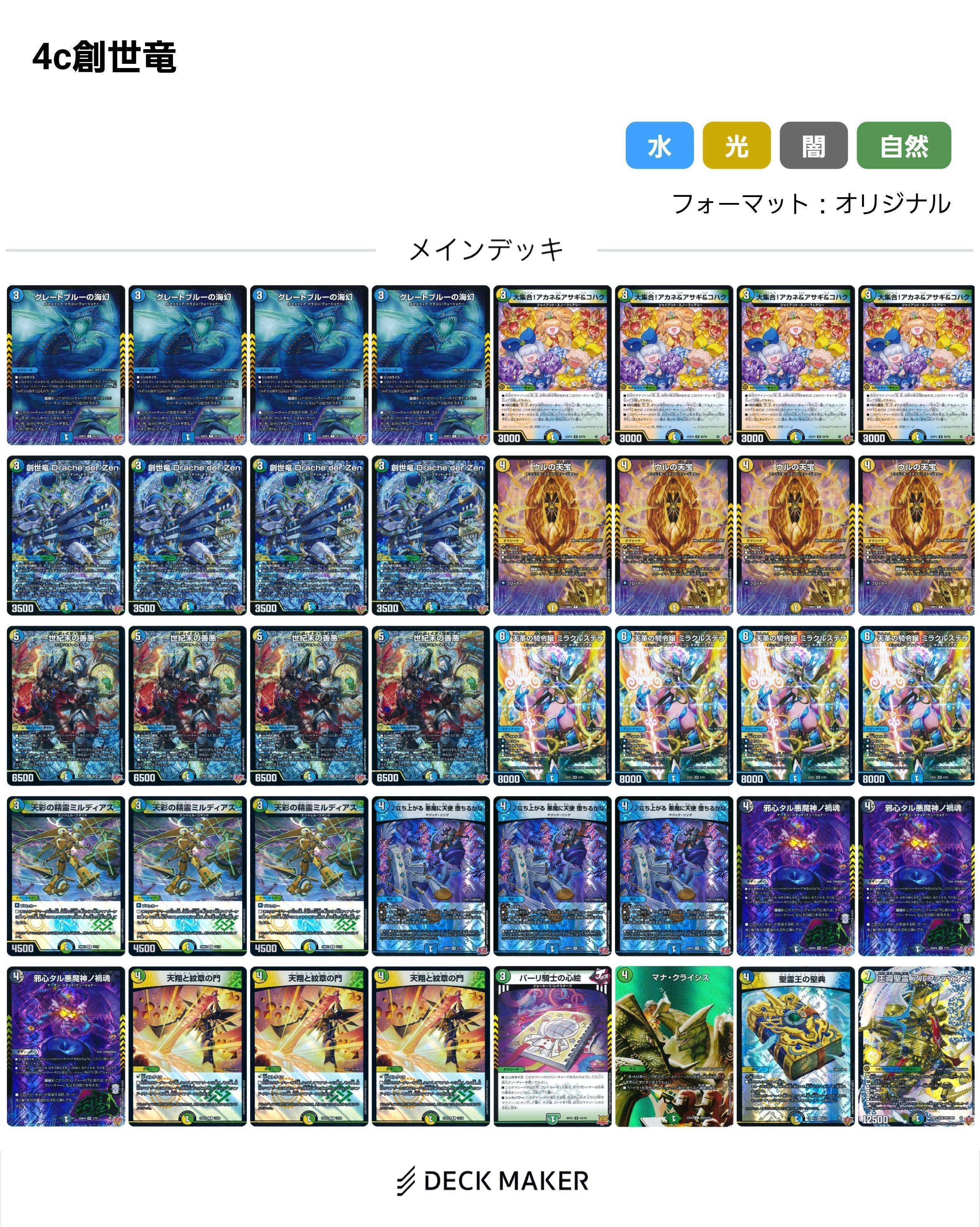 エンコマ型 4c創世竜について｜金欠DMP