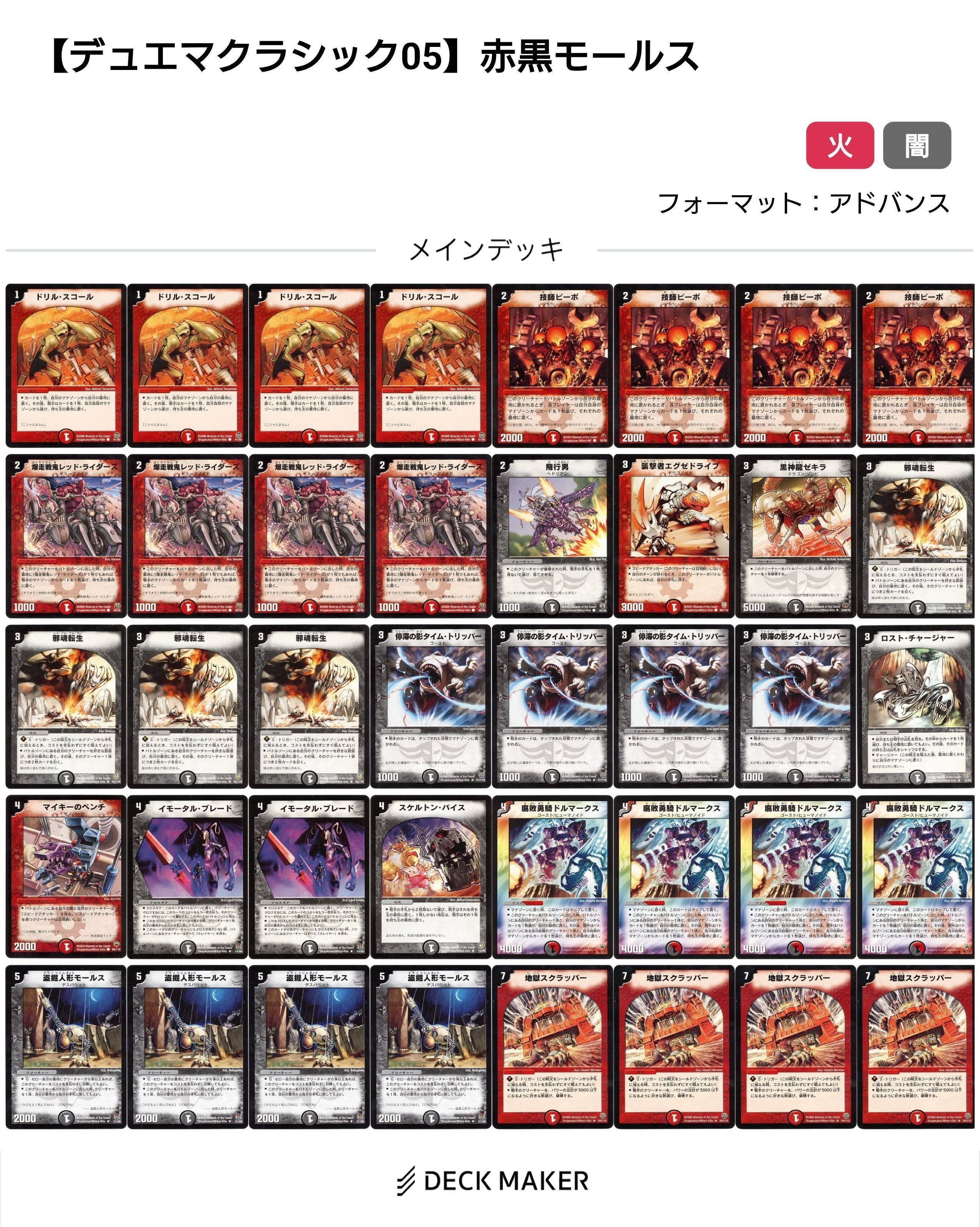 デュエマクラシック05】赤黒モールス｜さえき