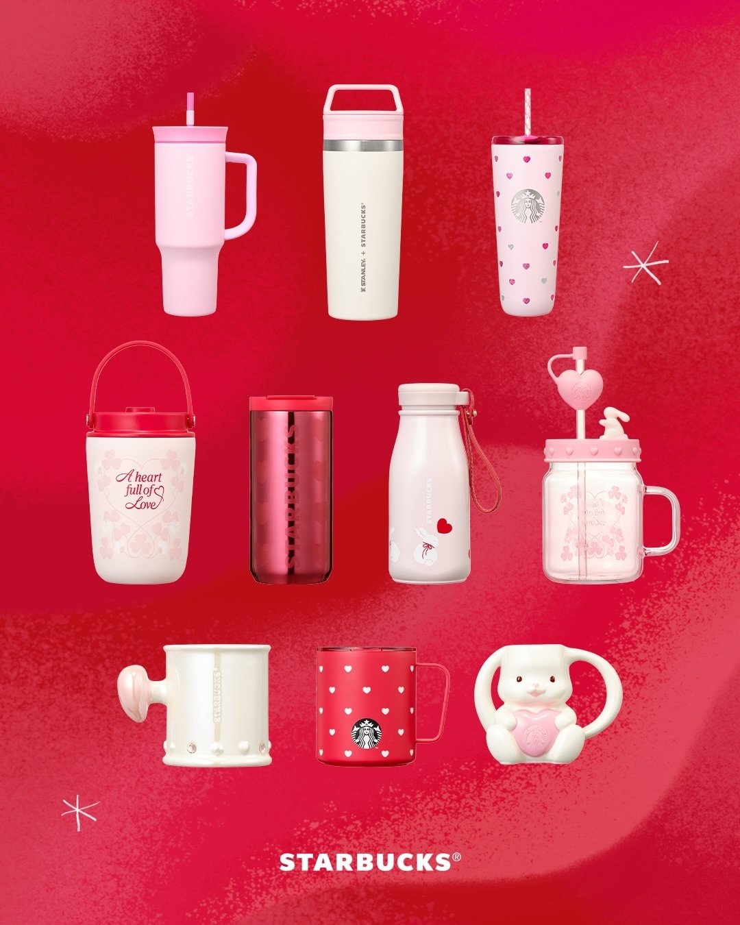 2026新作】韓国スタバのバレンタインが本気！ピンク×うさぎの限定MDを