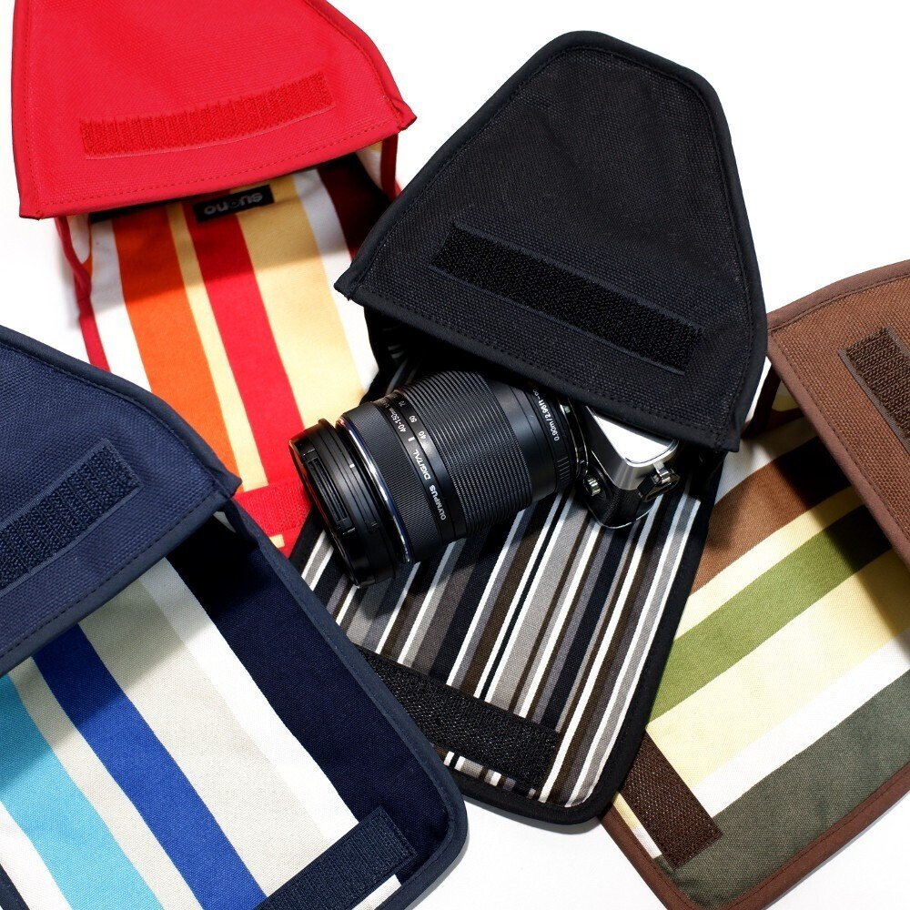 製品紹介] 8号撥水帆布で作ったカラフルなオリンパスペン E-P7 ケース