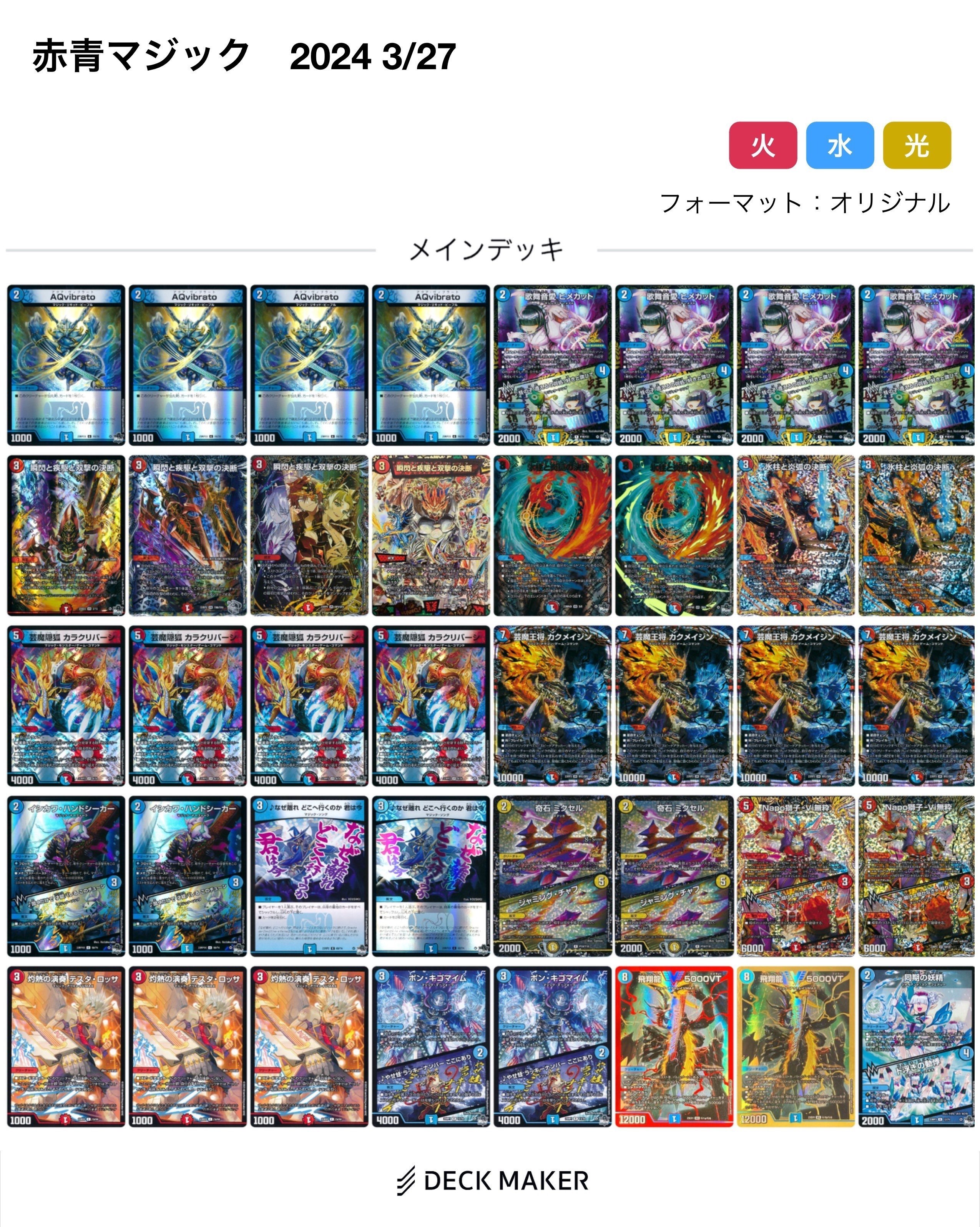 ナンバーなきコルフレ型赤青マジックのすすめ｜桔梗