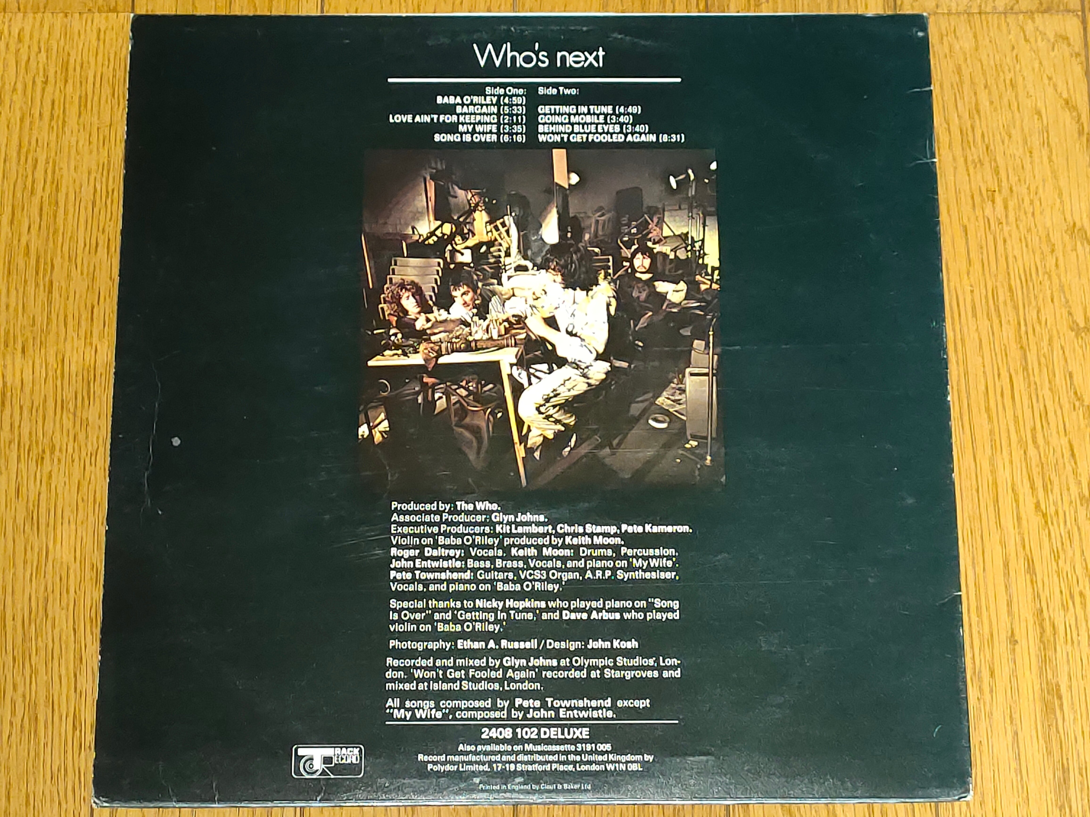 Who's Next】(1971) The Who ロック衝動とテクノロジーが融合したザ