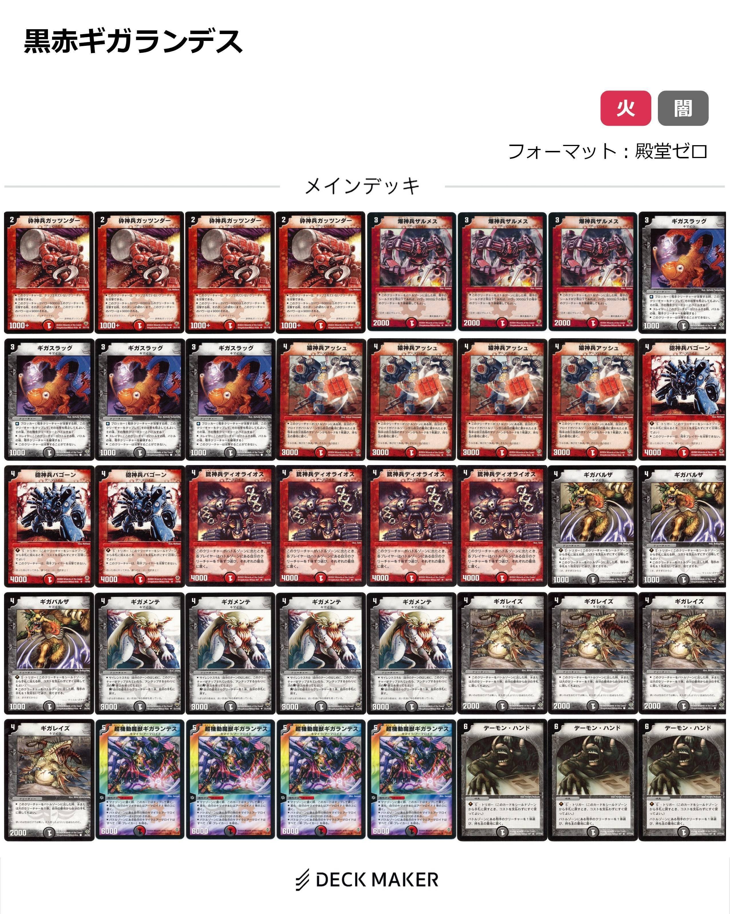 聖拳編・デッキまとめ『旧枠総合殿堂ルール』｜しきいのあかざわ