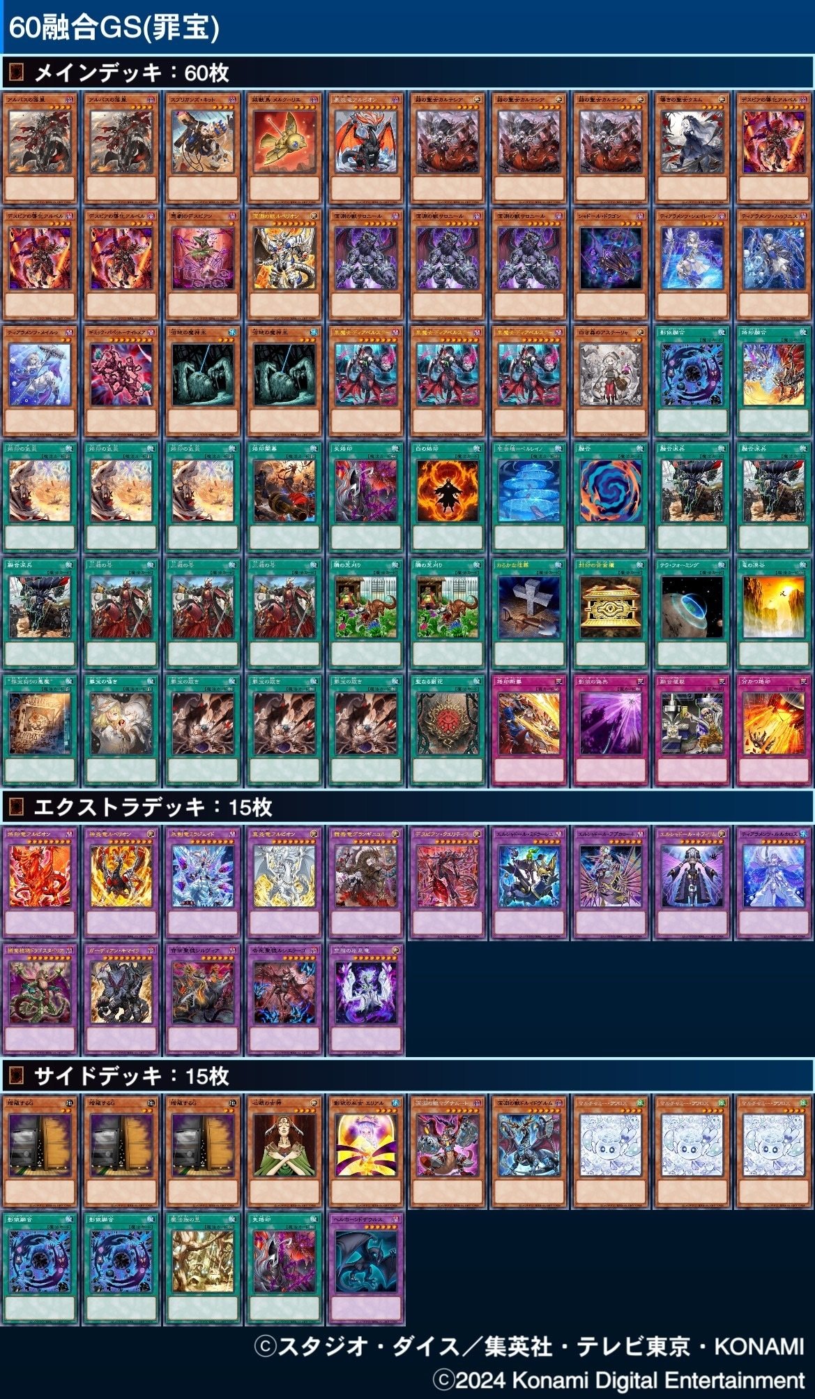 60融合GS】構築変遷｜ねいつ