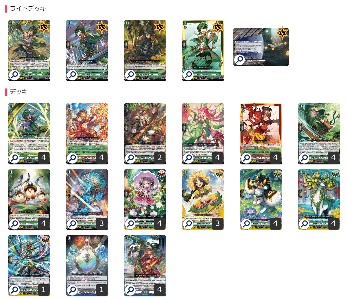 ヴァンガード グングヌラーム4枚入り バロウマグネス デッキ