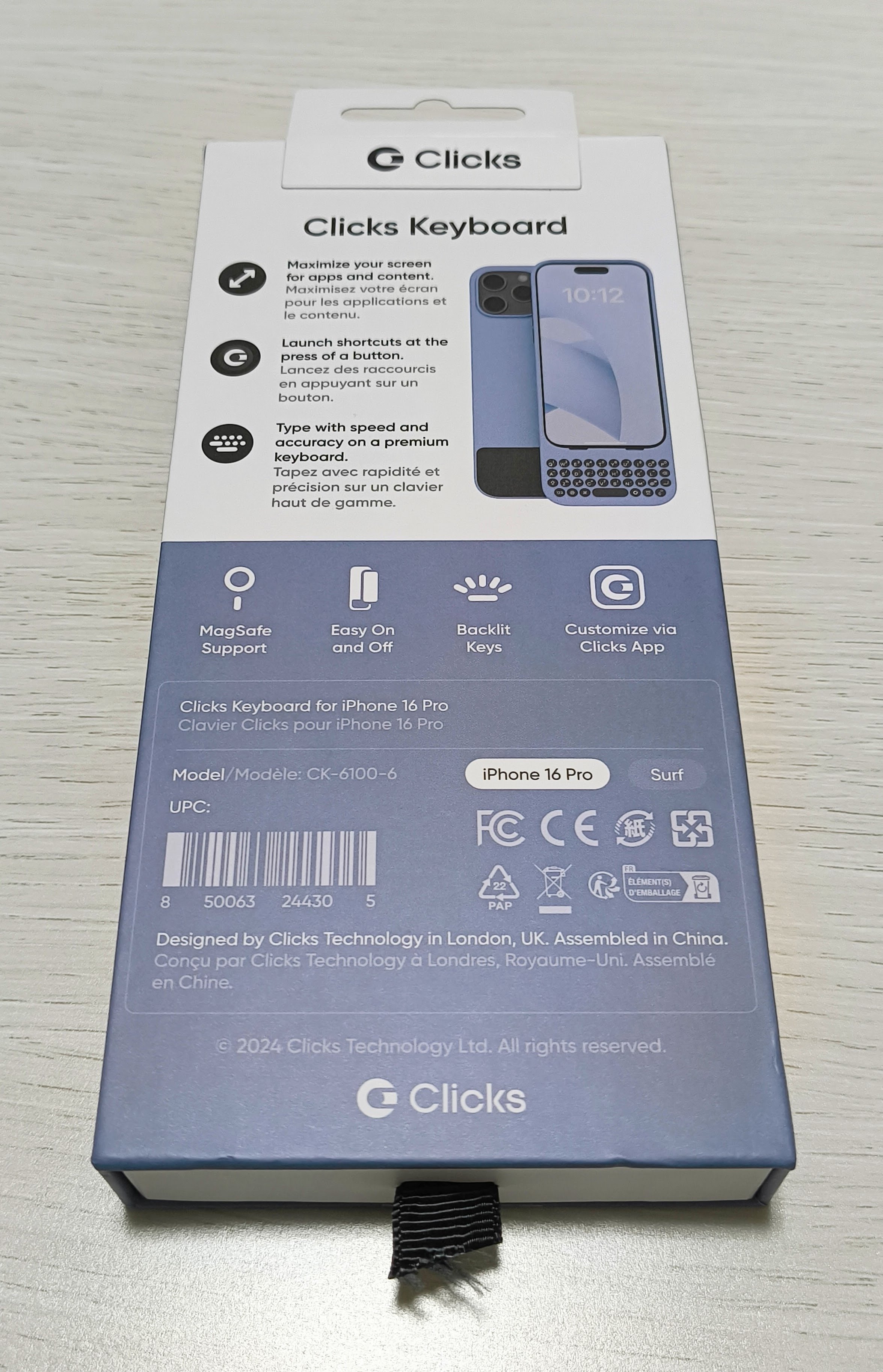 Clicks Keyboard for iPhone 16 Pro レビュー｜所々じょーじ