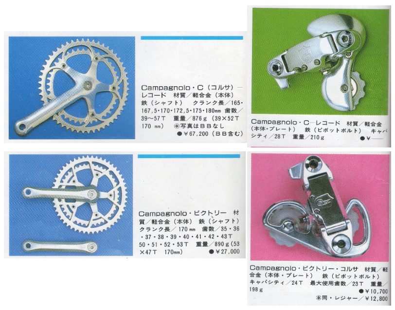 80年代のレーシングコンポ： カンパニョーロ ビクトリー(Victory)の話