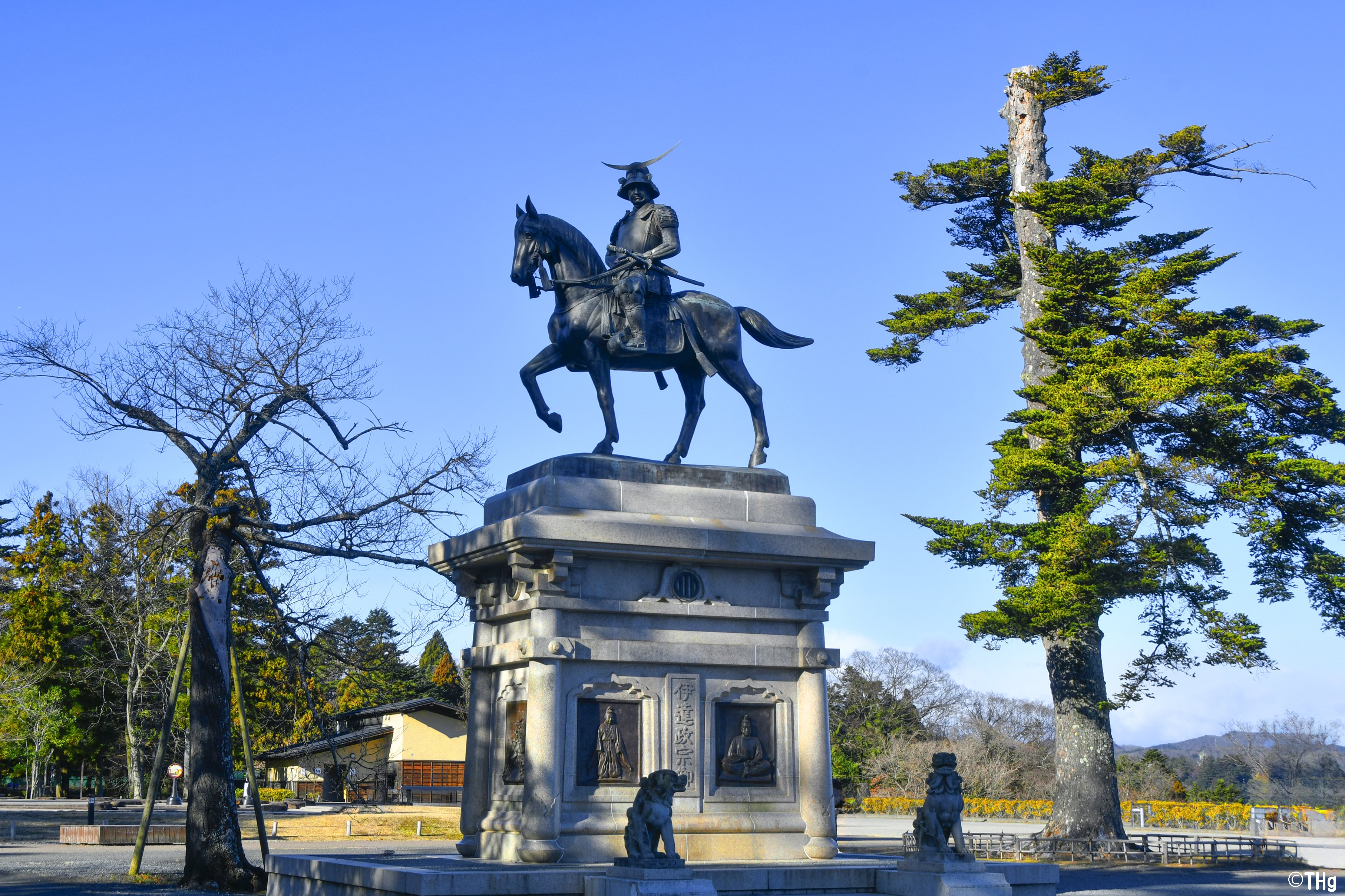 伊達政宗騎馬像（仙台城跡）｜taka