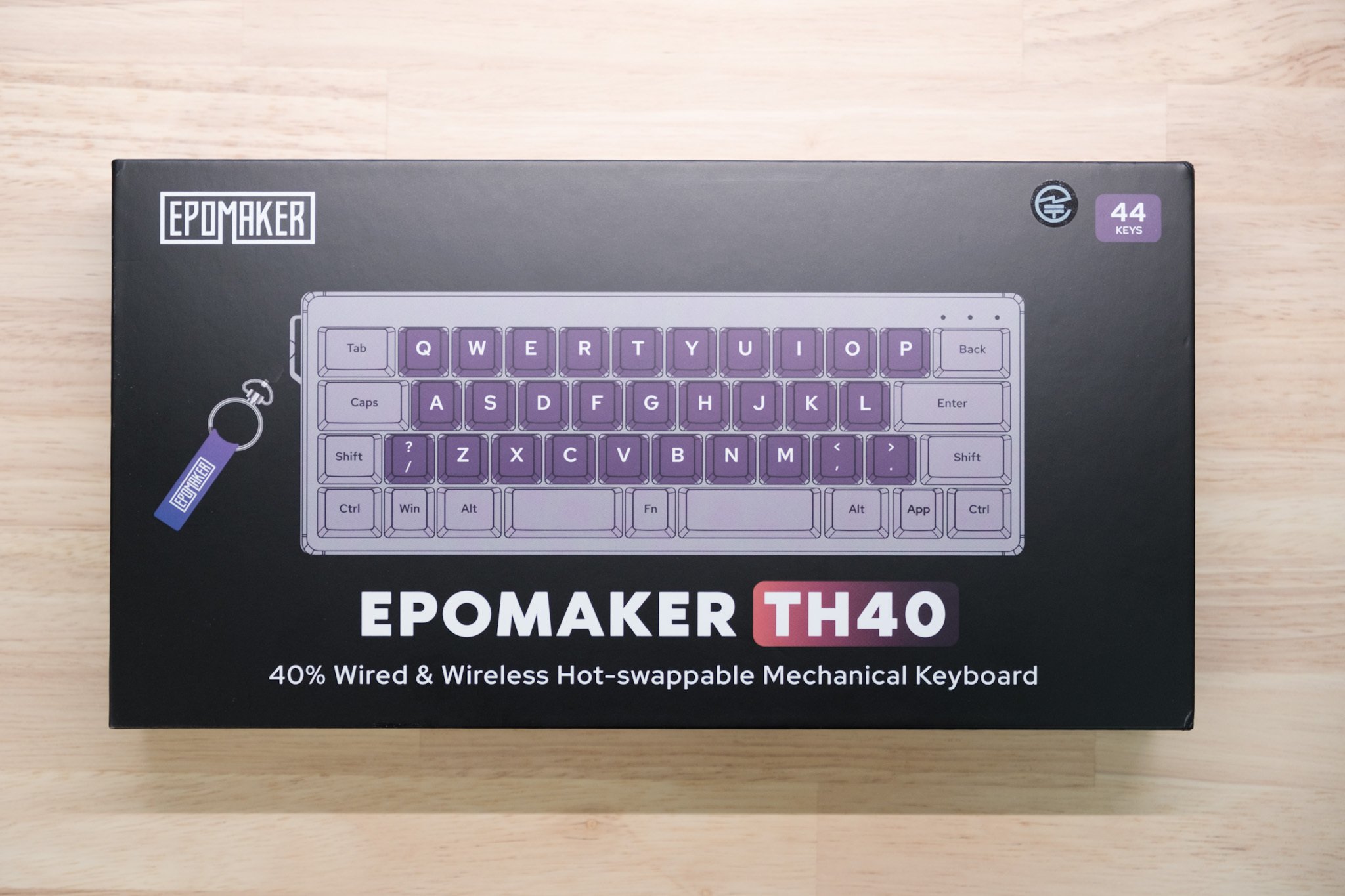 40%レイアウトのコンパクトメカニカルキーボードEPOMAKER TH40｜murasaki