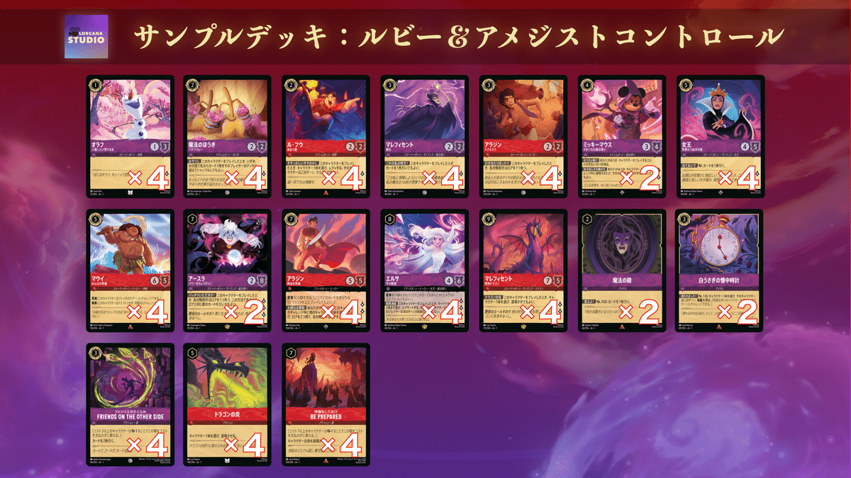 ルビーアメジスト デッキ ロルカナ ロルカナ4弾環境デッキ紹介【ルビー