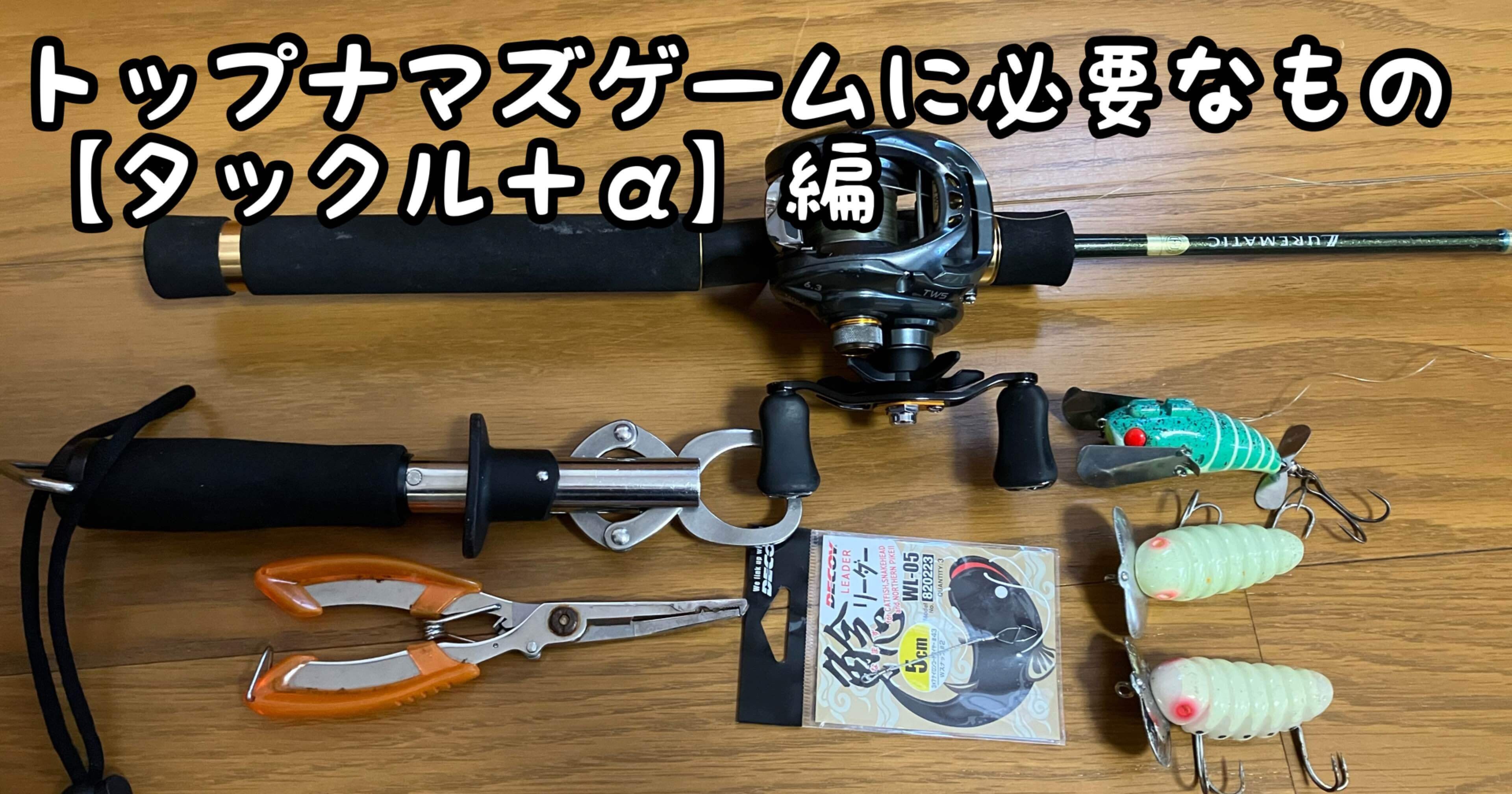 コラム】トップナマズゲームに必要なもの【タックル＋α編】｜ぐっち