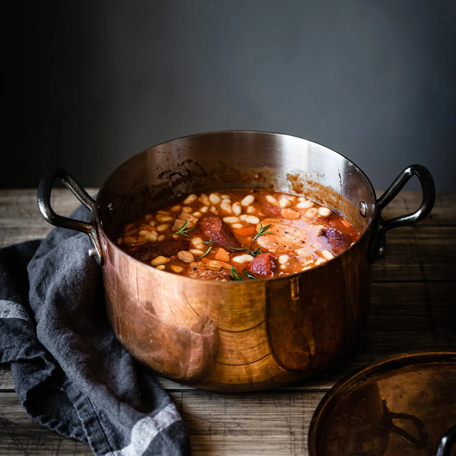 de Buyer Inocuivre Tradition Copper Stew Pan With Lid | Sur La Table