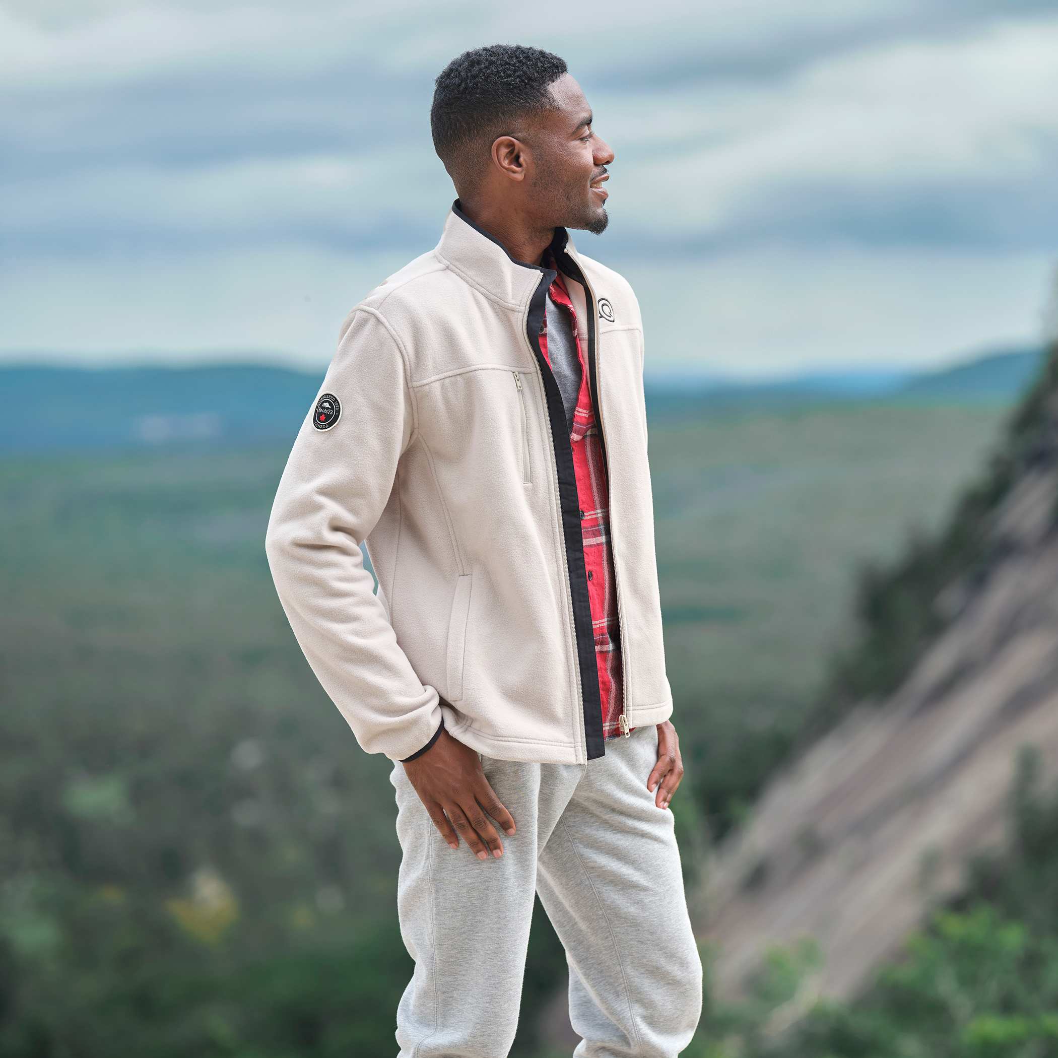 Men's Roots73 WESTVILLE Eco Microfleece Full Zip Jacket | PCNA