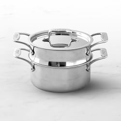 All-Clad D5 Stainless-Steel Steamer Multipot, 3-Qt. | Williams Sonoma