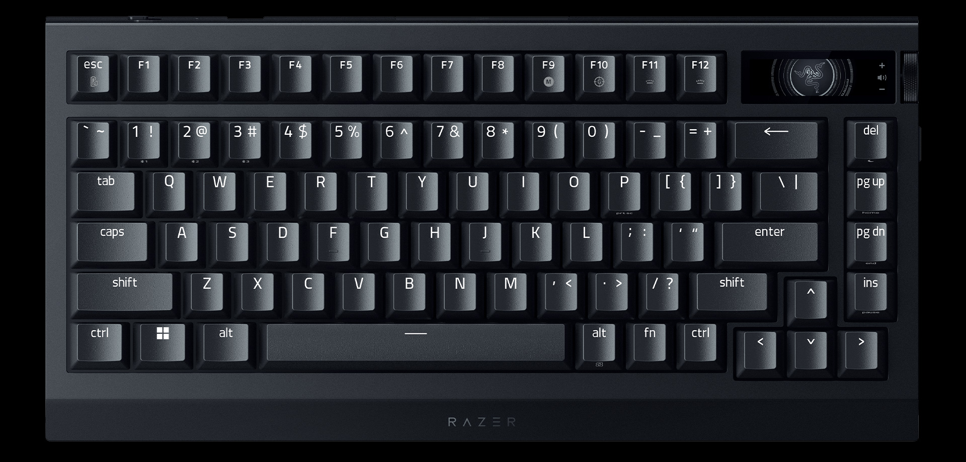 Razer BlackWidow V4 Pro 75% ホットスワップ可能ワイヤレスゲーミング