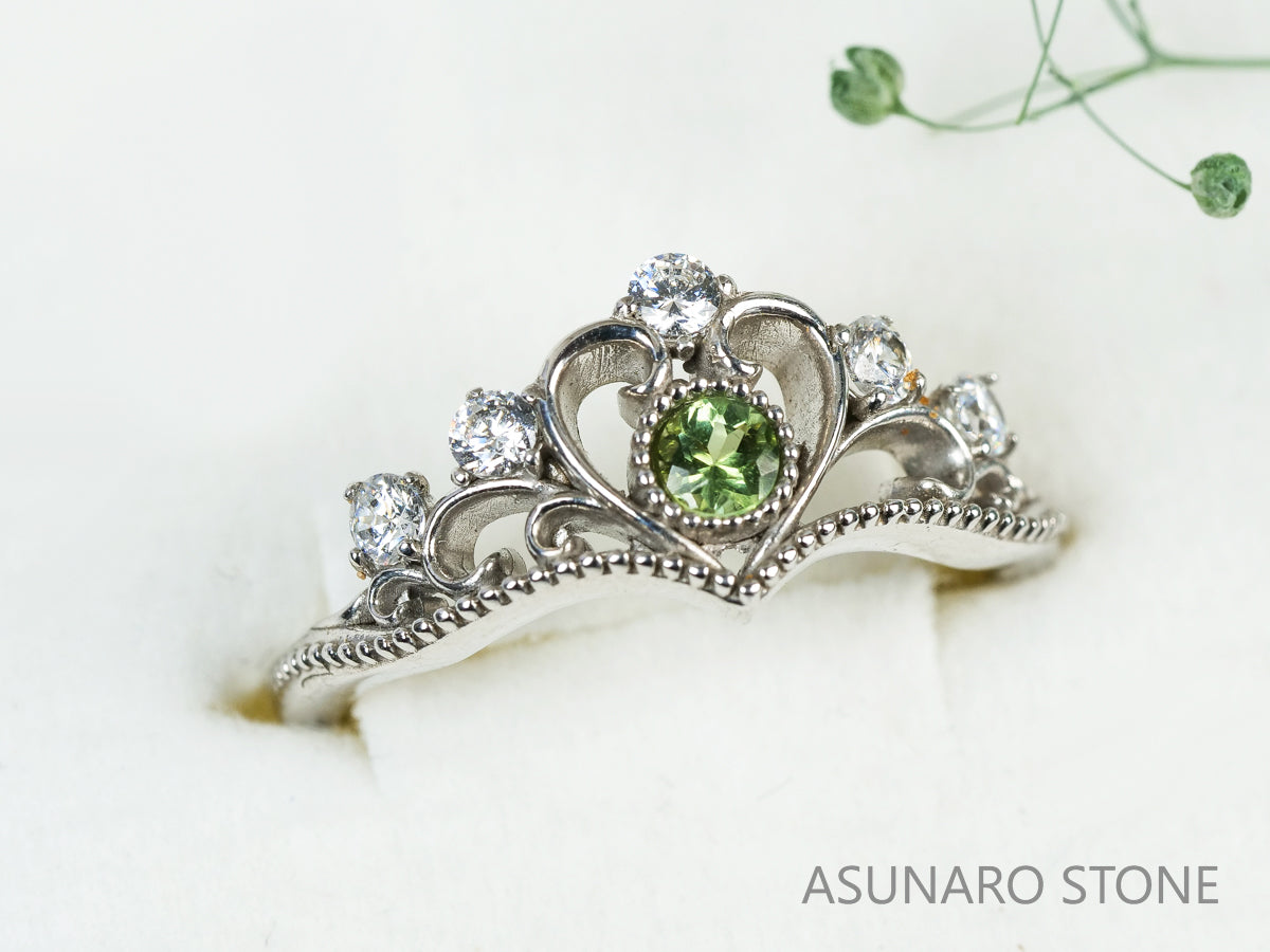 お仕立て用】空枠番号：2199C リング枠 ティアラ【オーダージュエリー