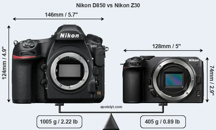 Nikon D850 vs Nikon Z30 Comparison Review
