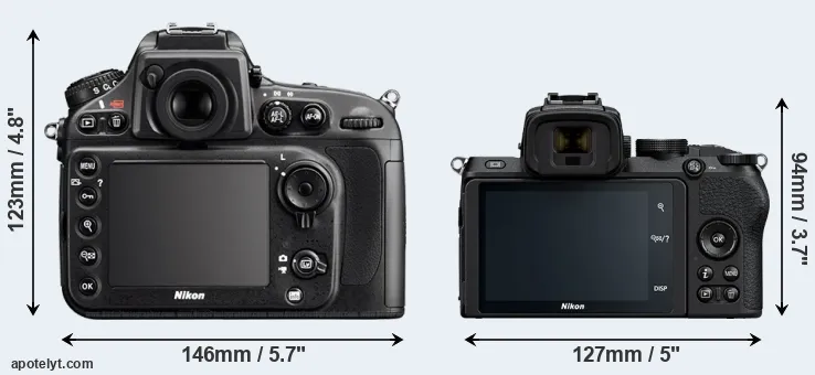 Nikon D800 vs Nikon Z50 Comparison Review