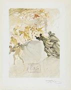 サルバドール・ダリ《ダンテ「神曲」煉獄篇 第二十五歌 好色者