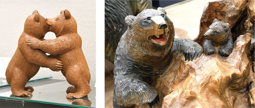 SNSで人気】北海道の伝統工芸「木彫り熊」発祥の地・ 八雲町で個性豊か