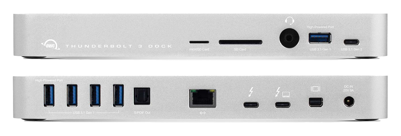 OWC、USB Type-C 3.1 Gen2やS/PDIFポートなど14ポートを搭載し、85W PD