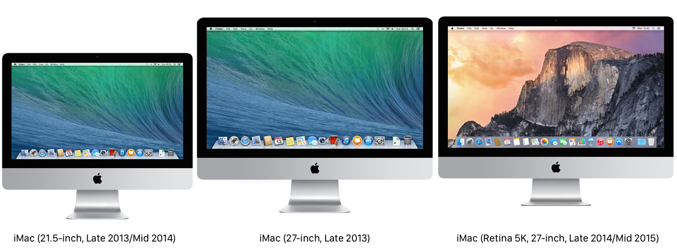 Apple、2013年から2014年に発売されたiMac 21.5インチやRetina 5K
