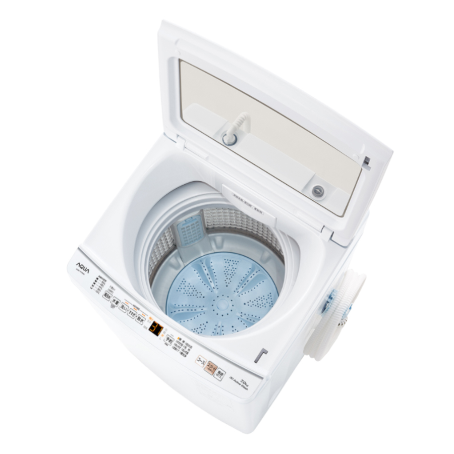 AQW-P7P | 容量：洗濯・脱水 7kg / 水量約113L | 全自動洗濯機