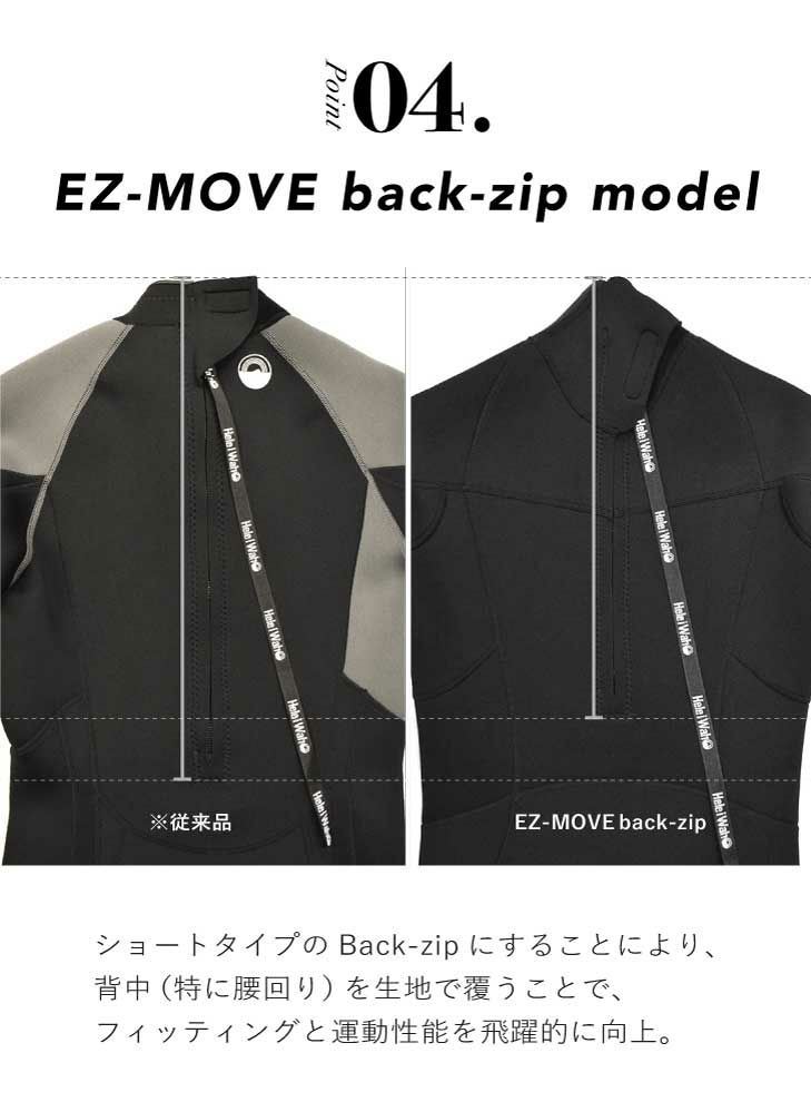 3mm フルスーツ メンズウェットスーツ HeleiWaho ヘレイワホ CLASSIC