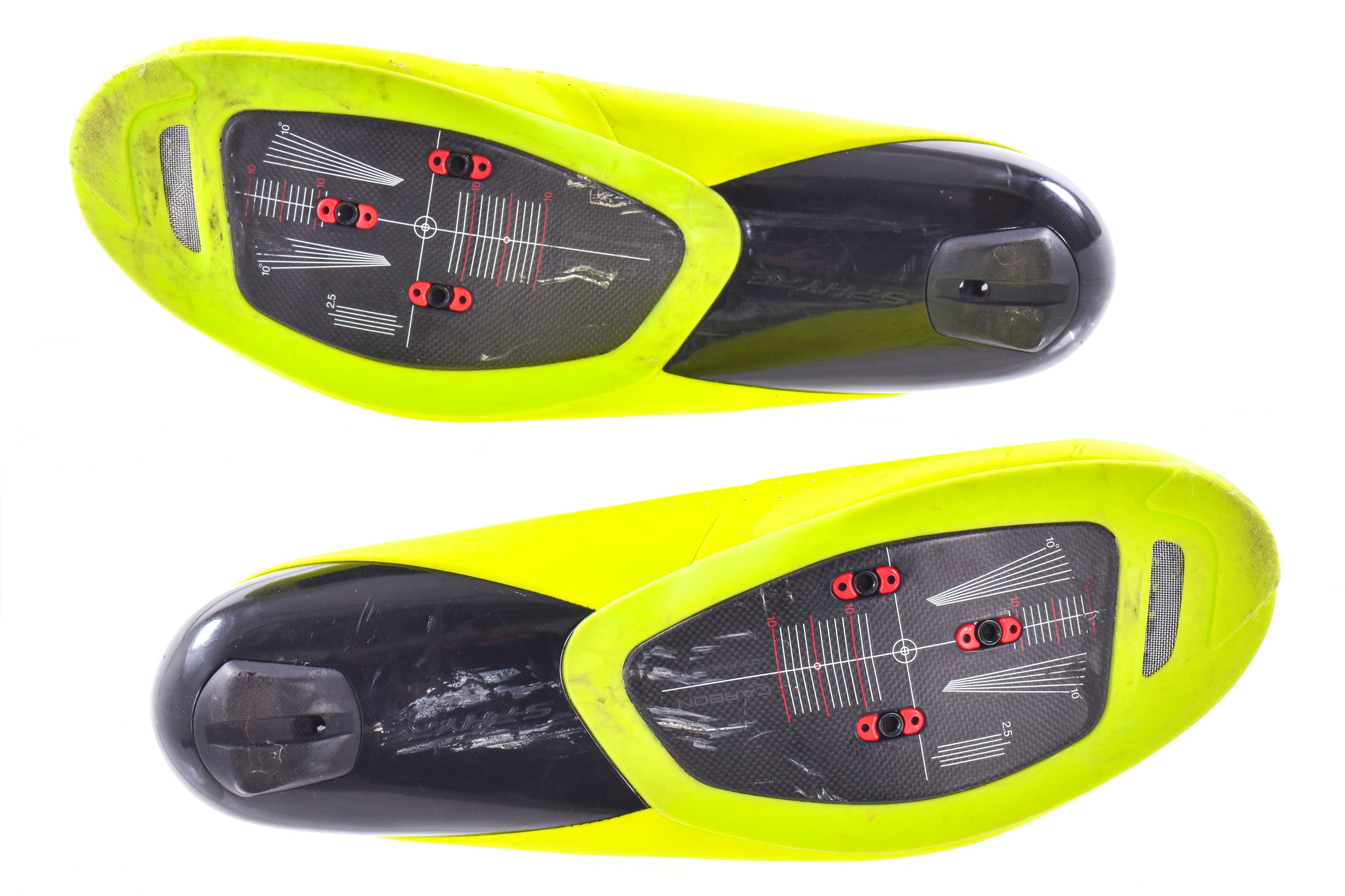 USED Shimano S-Phyre SH-RC900-S RC9Y Road Shoes EU45 US 10.5 Yellow Ca