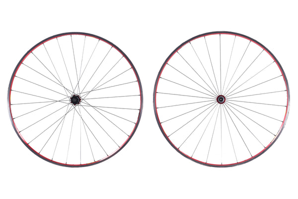 USED Mavic Helium SUP Red 700C Tubular Road Wheelset Rim Brake Quick R