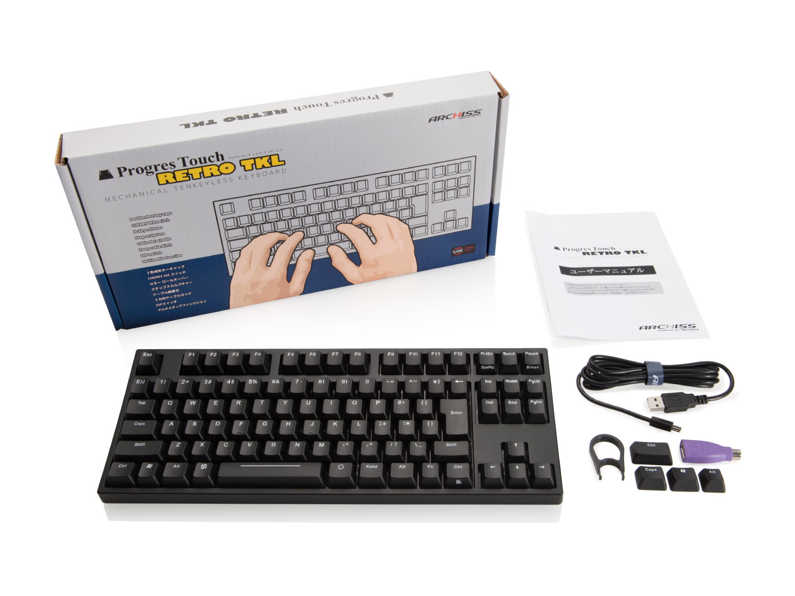 ProgresTouch RETRO TKL（日本語配列）- ARCHISS - 株式会社アーキサイト