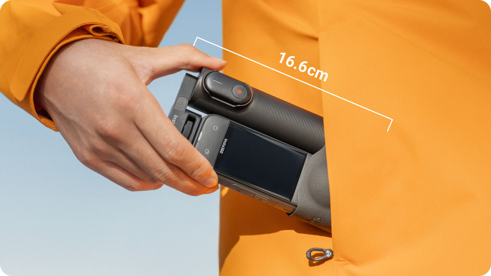 Insta360 折りたたみ式内蔵三脚付き自撮り棒リモコンキット（1/4インチ