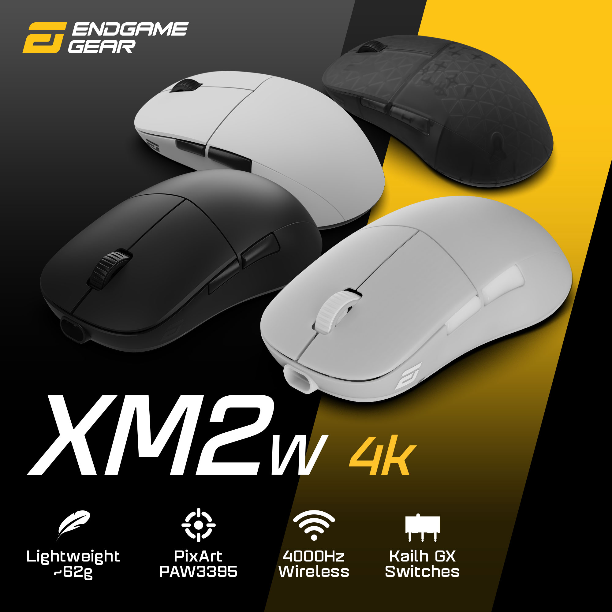 XM2w 4K - Endgame Gear - ゲーミングマウス - 株式会社アーキサイト