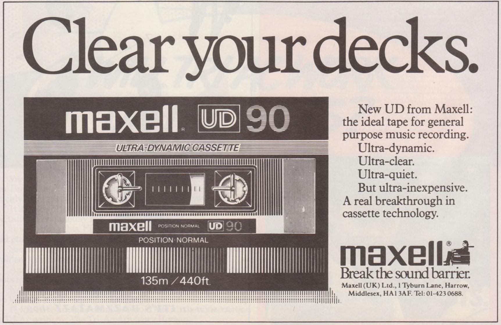 Maxell UD 90 Advert (1983) : Maxell : Free Download, Borrow, and