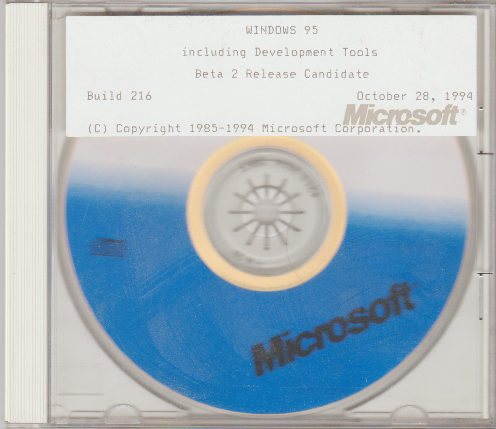 Microsoft Windows 95 - Build 216 : Microsoft : Free Download