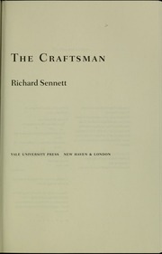 The craftsman : Sennett, Richard, 1943- : Free Download, Borrow