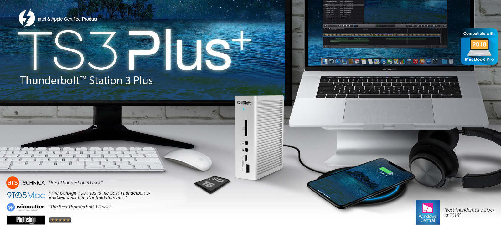 New Thunderbolt 3 Dock | Thunderbolt Station 3 Plus | CalDigit