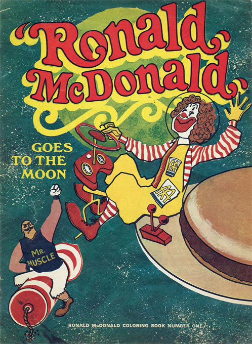 Ronald McDonald : Goes to the Moon | World's Largest Coloring