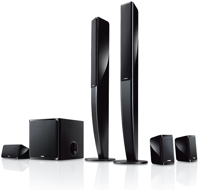 スリムデザインで美しくシアター空間を演出する、5.1chスピーカー