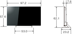 仕様表/43V型J10｜テレビ｜REGZA：東芝
