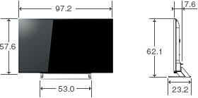 仕様表/43V型J20X｜テレビ｜REGZA：東芝