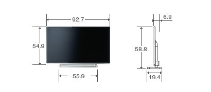 仕様表/40V型G9｜テレビ｜REGZA：東芝
