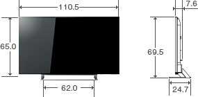 仕様表/49V型G20X｜テレビ｜REGZA：東芝