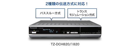 TZ-DCH520/820/1520/1820 | セットトップボックス | 商品一覧 | CATV