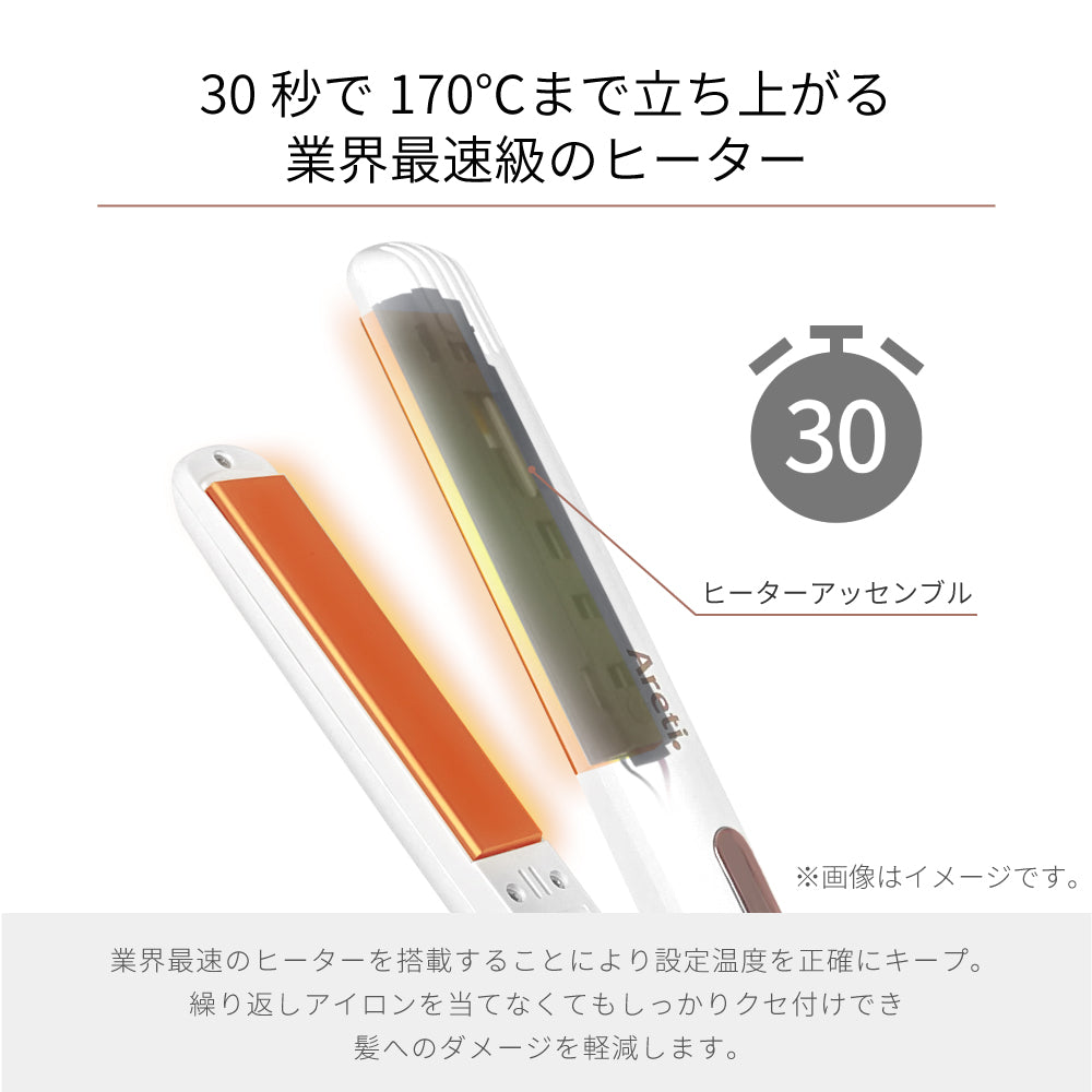 ヘアアイロン 15mm 20mm 31mm ハイクオリティモデル｜アレティ公式