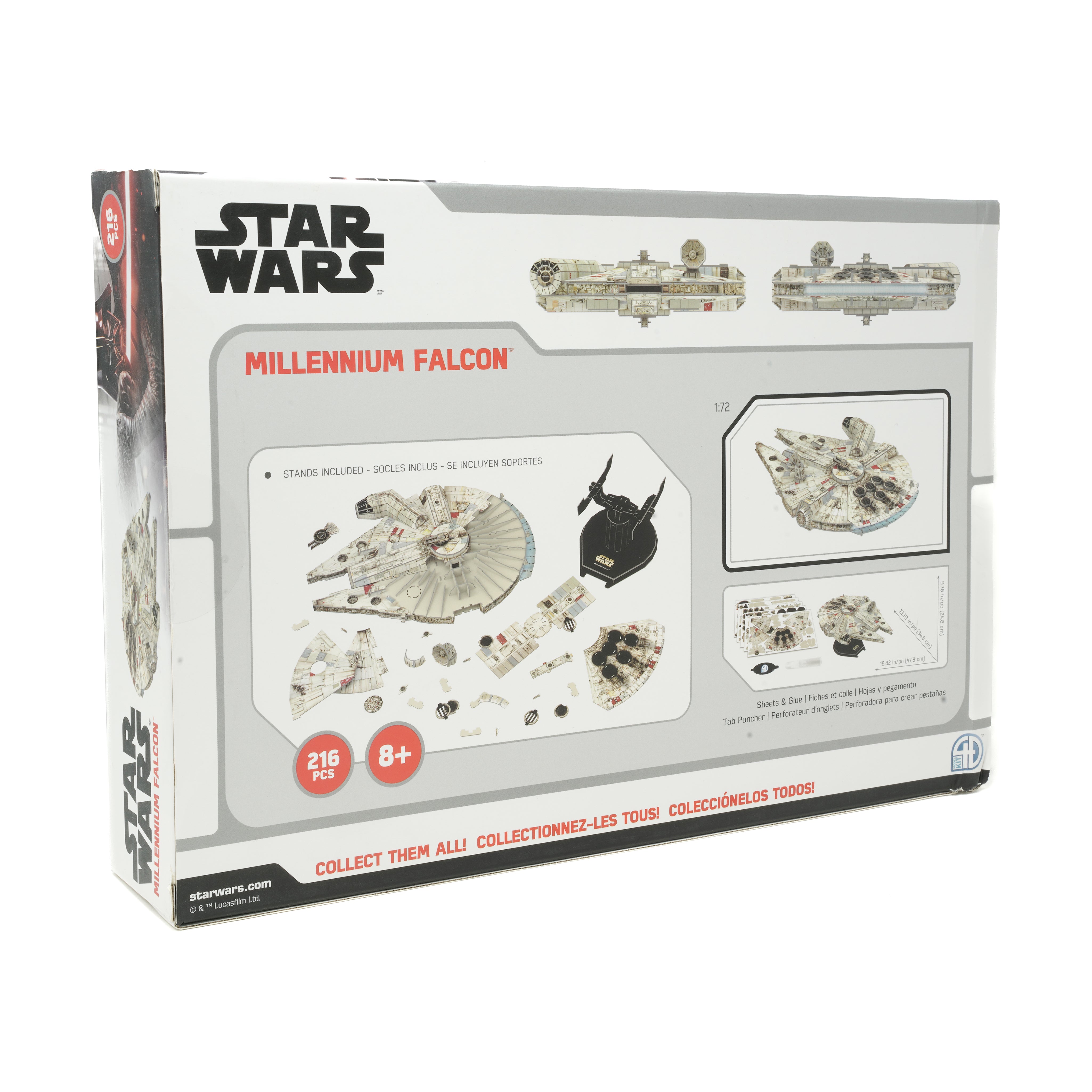 Star Wars - Millennium Falcon Paper Model Kit: 216 Pcs