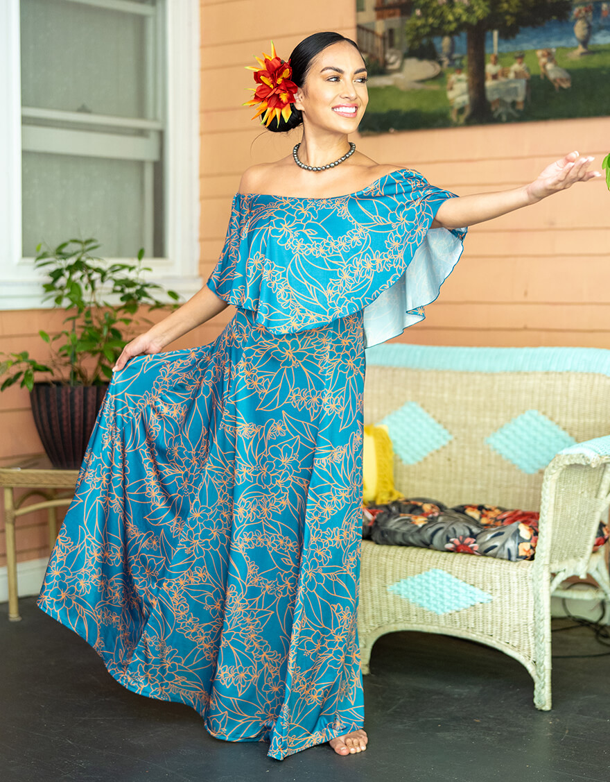 アウリーフレアドレス（フラワーシャワー）ジェードグリーン – 【公式