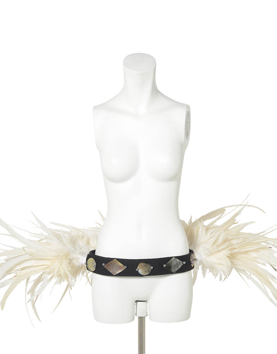 フェザーヒップベルト (ホワイト) – 【公式】フラダンス衣装